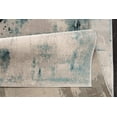 thumbnail image 4 of La Dole Rugs Abstract Rustic Minimalistic Modern Turquoise Blue Ivory Orange Mustard Yellow Area Rug Living Room Bedroom Carpet Tapis 3x5 3x10 4x6 5x8 6x9 8x10 9x12, 4 of 6