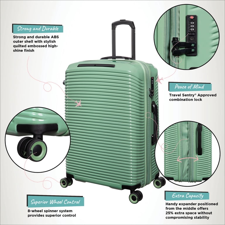 it luggage Traversed 3 Piece Hardside 8 Wheel Expandable Luggage