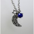 thumbnail image 4 of R.H. Jewelry Stainless Steel Pendant Necklace I Love You to the Moon and Back With Blue Cystal, 4 of 4