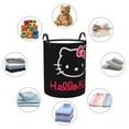 thumbnail image 4 of Hello Kitty Laundry Hamper, Dirty Clothes Hamper Storage Basket for Bathroom Bedrooms, Circular Hamper with Handles, Gifts for Boys Girls Men Women, 4 of 8
