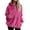 #H-Hot Pink, variant on ZHYou Womens Soft Fleece Hoodies Sweatshirts Zippered V-Neck Pullover Long Sleeve Warm Coats