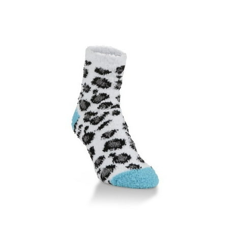 Lucky Match Socks - World's Softest Socks - Cozy Collection - Novelty Quarter - Lucky Leopard