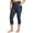 Vintage Navy, variant on RBX Active Women's Plus Size Squat Proof Capri Legging With Pockets