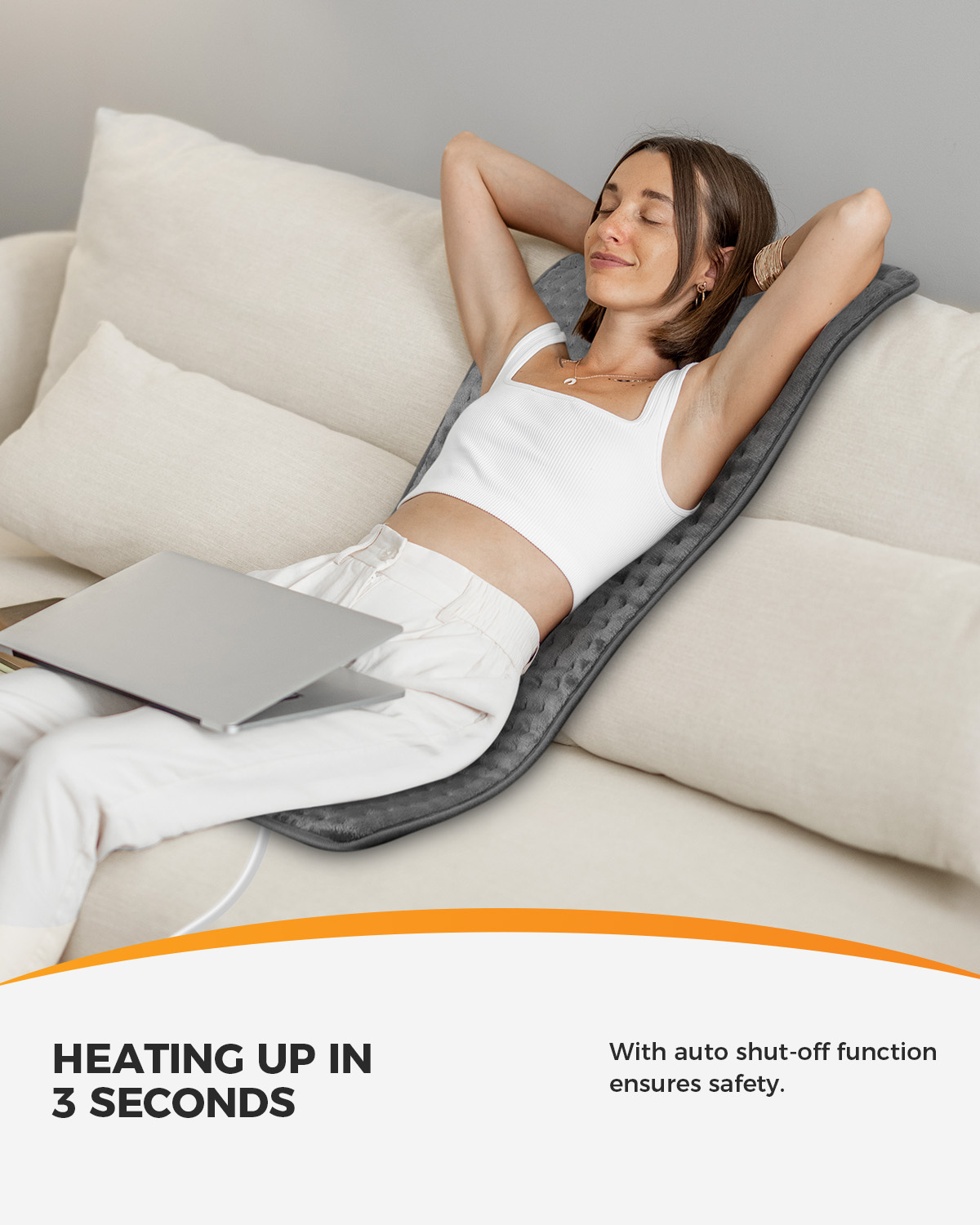 CooCoCo Large Heating Pad, 33" x 18" photo 5