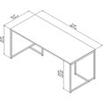 thumbnail image 4 of Bush Business Furniture Method by Kathy Ireland 72" Table Desk in Cocoa, 4 of 4