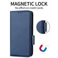thumbnail image 5 of Elehold PU Leather Wallet Case for Google Pixel 7, Soft Lychee Pattern PU Leather and TPU Flip Cover with  Shockproof Kickstand Card Slots Holder Magnetic Drop Resistant Phone Case,Darkblue, 5 of 6