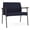 Navy, variant on Mystic Reception Waiting Room Bariatric Chair / Charcoal Steel / Black