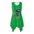 thumbnail image 4 of FUIALDOLG Womens Black Cat Dress St Patrick Day Dresses Summer Sleeveless Sundress with Pocket Holiday Party A-line Asymmetric Skirt Cosplay Costume,L, 4 of 7
