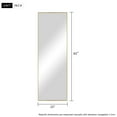 thumbnail image 6 of Full Length Floor Mirror Wall Mounted Rectangle Gold 65"x22", 6 of 10