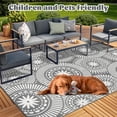 thumbnail image 2 of Alfombra de exterior Ilead, 244 x 305 cm, impermeable, reversible, gris, 2 of 9