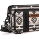 thumbnail image 4 of Bandolera Montana West Wrangler Boho Aztec Black para mujer, 4 of 6