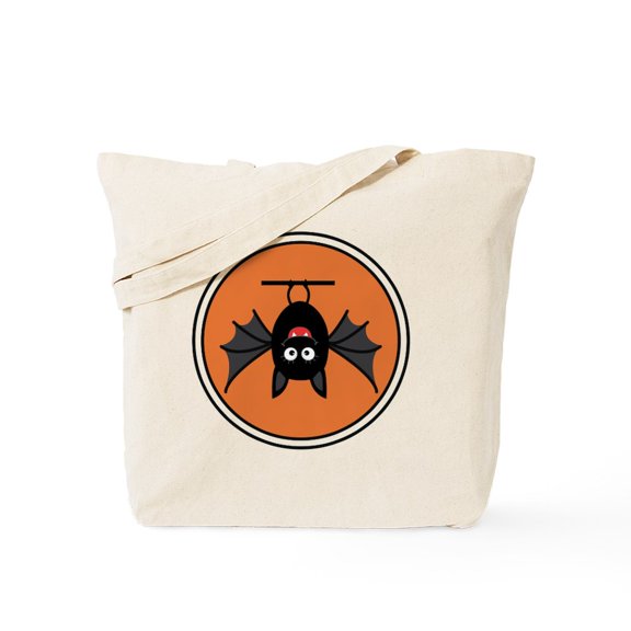 CafePress - Funny Halloween Bat - Unisex Canvas Tote Bag, Beige, 1-Piece