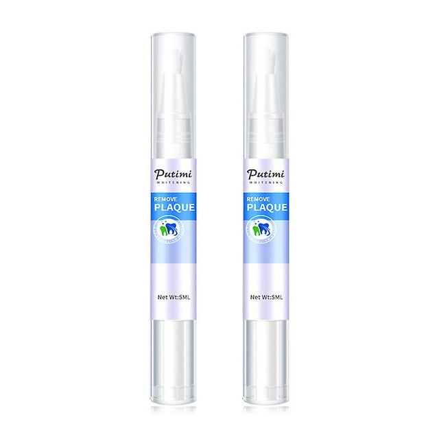 Lápiz blanqueador de dientes (2 unidades), más de 20 usos, eficaz, indoloro, sin sensibilidad, fácil de usar, fácil de usar, hermosa sonrisa blanca, sabor a menta natural Afortunado Sencillez