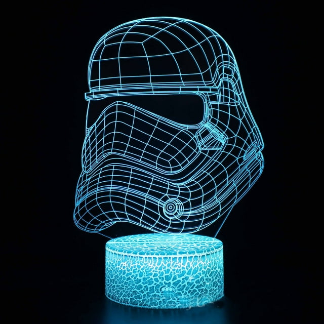 Lámpara LED de ilusión 3D con luz nocturna Stormtroopers Anime