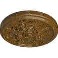 thumbnail image 3 of Ekena Millwork 14 1/2"OD x 2 3/4"P Katheryn Ceiling Medallion (Fits Canopies up to 2 1/8"), Hand-Painted Smokey Topaz Crackle, 3 of 6