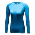 thumbnail image 1 of Bangus Women's Thermal Long Sleeve Quick Dry Shirts Compression Baselayer Tops, 1 of 5