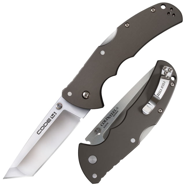 Cold Steel Knives Code 4 Lockback 58PT CPM S35VN Stainless Steel Tanto Point Cuchillo