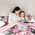 thumbnail image 5 of Homewish Black Girl 2pcs Bedding Comforter Set,Flying Butterfly Twin Comforter Sets,Chic Flower Rose Breathable Bedding Set,Ultra Soft Home Decor,Reversible, 5 of 8