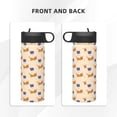 thumbnail image 3 of Honeii Dachshund Print 18 oz Insulated Water Bottle with Straw Lid, Stainless Steel Sports Water Bottles, Double Walled Vacuum, Leak Proof, 3 of 8