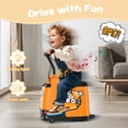 thumbnail image 4 of East doll 24V Ride on Car for Kids Aged 3-12, Kids Riding Toys, Toddler car, 180W Quiet Motor, DIY Stickers, Ideal for indoors, Music Player, LED Light, USB,Yellow, 4 of 9