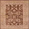 thumbnail image 1 of Ahgly Company Indoor Square Mid-Century Modern Mahogany Brown Oriental Area Rugs, 6' Square, 1 of 6