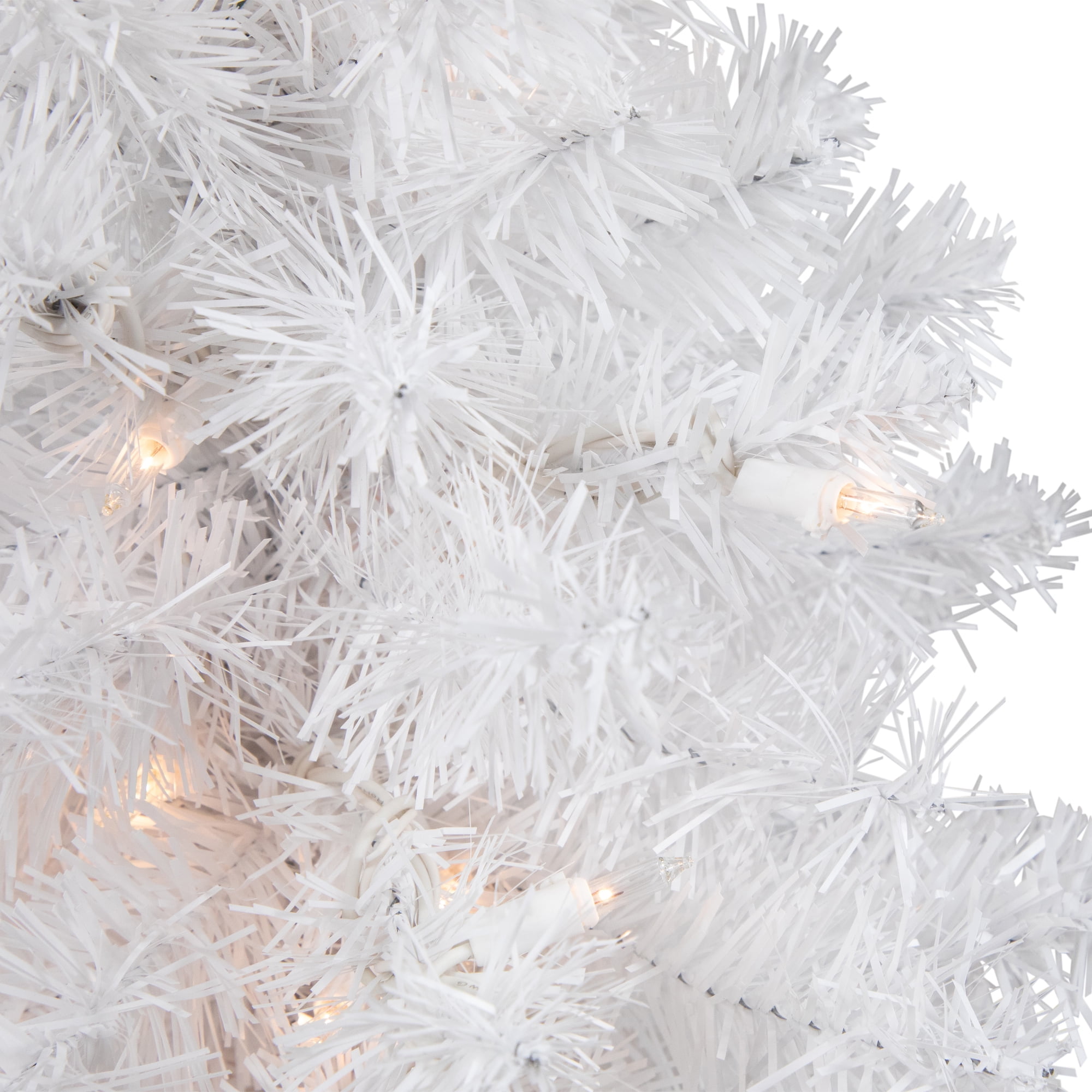 18" Pre-Lit Medium Frosted Artificial Christmas Tree - Clear Lights