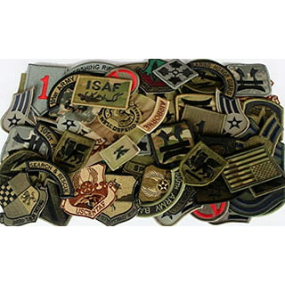 Subdued - Assorted Military Sew On Patches 100 Pack - Galaxy Army Navy