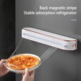 thumbnail image 4 of YAOMOBB Space-saving Plastic Wrap Cutter Convenient Plastic Wrap Cutter Space Saving Dispenser with Magnetic Adsorption, 4 of 7