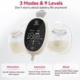 thumbnail image 3 of Extractor de leche Horigen D6 eléctrico, manos libres, 180 ml, blanco, 3 of 9