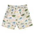 thumbnail image 2 of Crocodile Palm Tree Swim Trunks Quick Dry Beach Pool Board Shorts Lightweight Stylish Print Sizes 2T to XL, 2 of 8