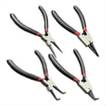 thumbnail image 1 of Juego de 4 Alicates Pequeños para Anillos de Presión, Minialicates para Anillos de Seguridad Internos y Externos con Mandíbula Recta/Doblada, Alicates de Clip en C con Resorte, 1 of 5
