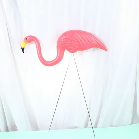 

Flamingos Ornament 2Pcs Simulation Flamingos Ornament Plastic Flamingos Crafts Lifelike Bird Figurine Wedding Supplies Rosy (1Pc The Taller 1Pc The Lower)