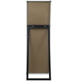Framed White Floor Free Standing Mirror with Easel 16"x57" by Gallery