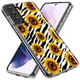 thumbnail image 2 of MUNDAZE Samsung Galaxy S21 Ultra White Zebra Sunflowers Polkadots Double Layer Phone Case Cover, 2 of 5