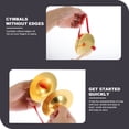 thumbnail image 4 of OULII 2 Sets Hand Gong Cymbal Percussion Instrument Educational For Parties Performances And Rhythm Development, 4 of 8