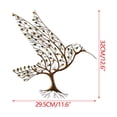 thumbnail image 3 of Wooden Hummingbird Wall Decoration Enhances The Family With Overall Iron Materials, 3 of 9