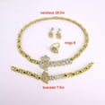 thumbnail image 2 of JoeytheJewelryNY HUGS &KISSES xo queen set gold Plated #69, 2 of 5