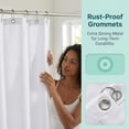 thumbnail image 2 of Unique Bargains Waffle Weave Shower Curtain with Excellent Drape White 71"W x 71"L, 2 of 6
