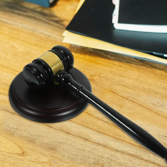 Worgeous 1 Set Durable Wooden Gavel Practical Lawyer Judge Hammer Auction Sale Wooden Hammer