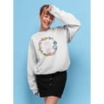 thumbnail image 2 of Snarky Florals Xii. Sweatshirt Women -June Erica Vess Designs, Female 5X-Large, 2 of 4