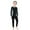 Black, variant on LYHaoo Full Coverage Girls Swimwear Long Sleeve Swim Shirt And Swim Pants With UPF 50 Sun For Beach Pool Sizes 4-5 Years