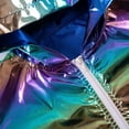 thumbnail image 5 of Kiijoy Toddler Boys Lightweight Metallic Windbreaker Zip Up Hooded Jacket, Sizes 4-5, 5 of 8