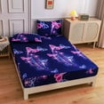 thumbnail image 3 of 3 Piece Kids Fitted Sheet Bed Sheet Set Twin Size for Girls Boys Bedroom, 3 of 14