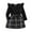 1Black52, variant on XAOFW Girls Outfits Long Sleeve O-Neck Ribbed Solid Color Pullover Top Plaid Print Shorts Two Piece Toddler Playwear Trendy Casual Holiday Vacation Clothing Sets