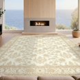 thumbnail image 2 of Design&I 6'x9' Ultra Soft Area Rug, Neutral Vintage Scroll Damask Distressed Ornamental Beige None Fluffy Washable Non Shedding for Guest Room Bedroom Living Room, 2 of 7