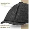 thumbnail image 3 of 2 Pack Newsboy Hats for Men Classic 8 Panel Wool Blend Ivy Hat, 3 of 4