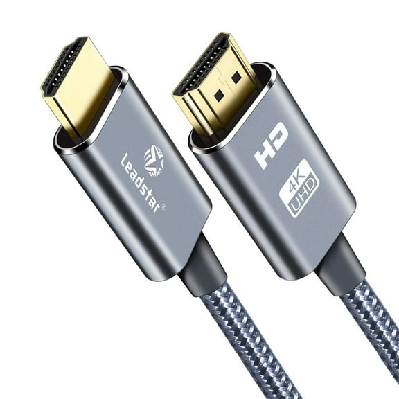 HDMI Cable 4K 6 ft, High Speed HDMI 2.0 Cord Braided | 4K@60Hz, Ultra HD, 2160p, ARC, HDR, 3D, HDCP 2.2 | for Xbox / PS5 / TV/Laptop/Monitor