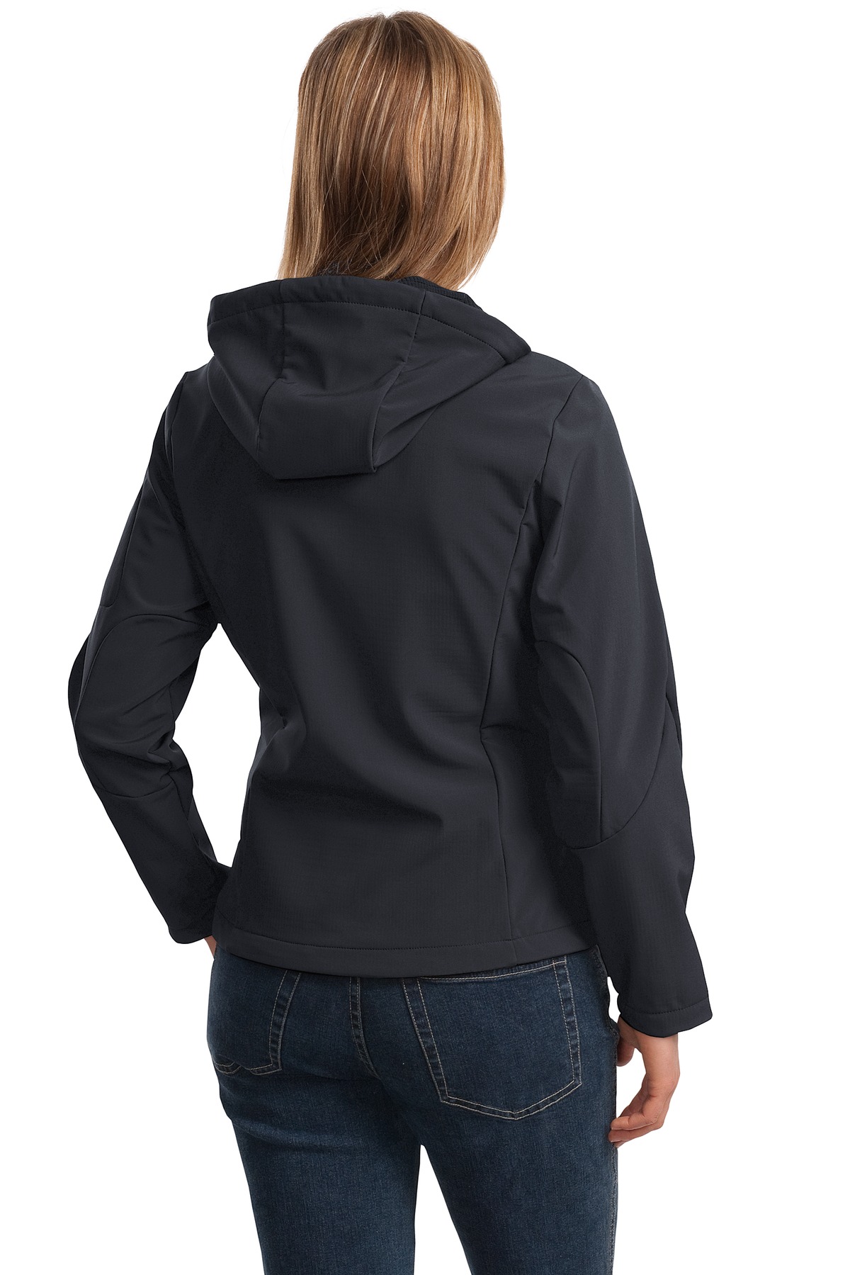 Textured Hooded Soft Shell Jacket - image 2 of 2