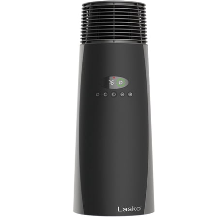 Lasko 22" 1500W Full-Circle Warmth Ceramic Tower Space Heater with Remote, Black, CT22360, New