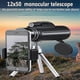 thumbnail image 3 of 120x100 Monocular Telescope With Vision, Monoculars For Adults Stargazing,bak4 Portable High Powered Spotting Scopes For Bird Watching,black, 3 of 5